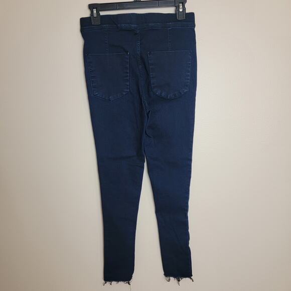 Free People Denim Raw Hem Skinny Jeggings Size 28 - Picture 3 of 3